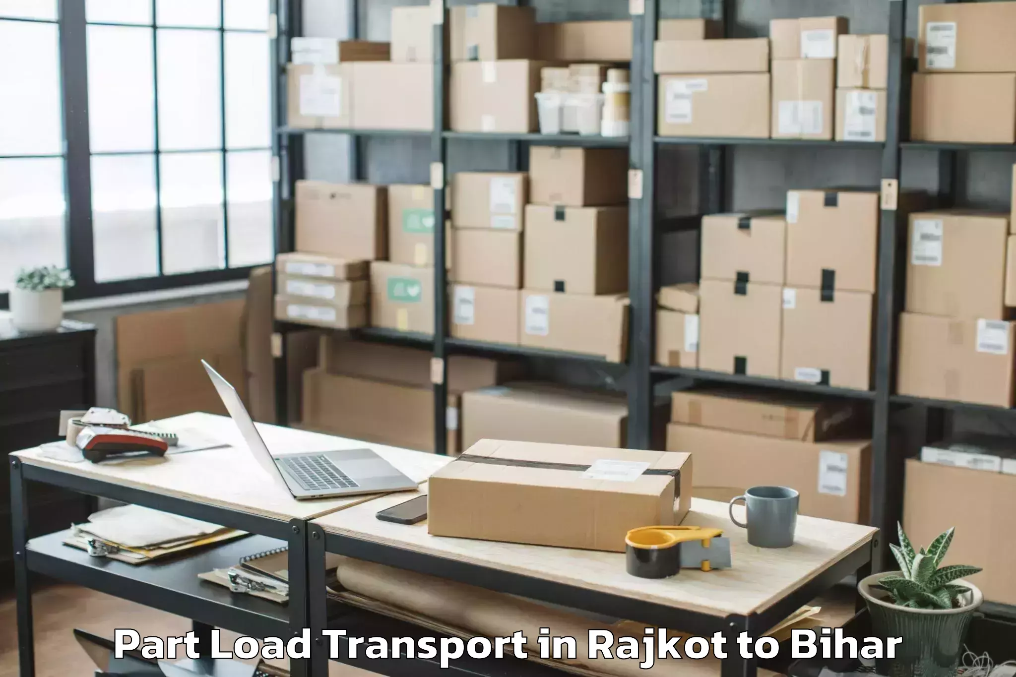 Top Rajkot to Khodaganj Part Load Transport Available